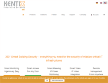Tablet Screenshot of kentix.com
